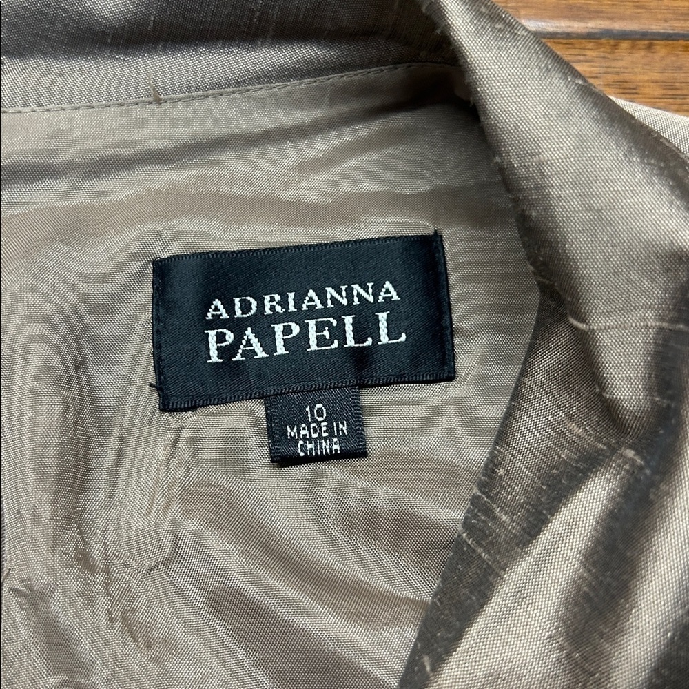 Adrianna Papell silk taffeta midi dress - Picture 4 of 11